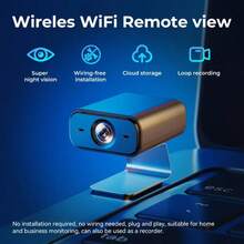 1-2pcs 1080P Full HD Smart Compact Mini-Camera, Supporting 2.4G WiFi Connection, With Night Vision, Motion Detection And Other Functions, Can Be Viewed Remotely By Mobile Phone, Powered By USB, And Is Easy To Install-Very Suitable For Home Security, Pets, Nannies, The Elderly, Children's And Vehicle Monitoring. - Black - View 9