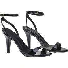Women's Sandal High Heel Thin Elegant Thin Strap Modern 13-134 - 黑色 - 查看 3