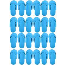 12/24 Pairs Pedicure Slippers For Guests Foam Disposable Flip Flops Pedicure Shoes Sandals Bulk For Women Spa Party Supplies - Multicolor - View 10