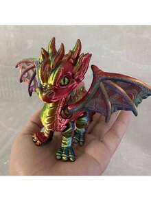 20 piezas Alas de dragón articuladas impresas en 3D, huevo de dragón, figura de dragón - Regalo de cumpleaños, regalo de Navidad, regalo festivo - Multicolor - Ver 7