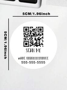 40pcs/80pcs/70pcs/140pcs QR Code Business Stickers, Scan Me, Business Stickers, Vendor Sticker, Website Stickers, Social Media Label, Wanna Date Me Stickers, Labels