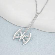 Lord Of The Ring/Arwen Evenstar/Elven Green Tree Leaf/Thorin Oakenshield Necklace Lord Of The Ring Pendant Necklace With Cubic Zirconia,Elvish Jewelry For Women2025 - 吉姆利雙刃斧項鍊 - 查看 8
