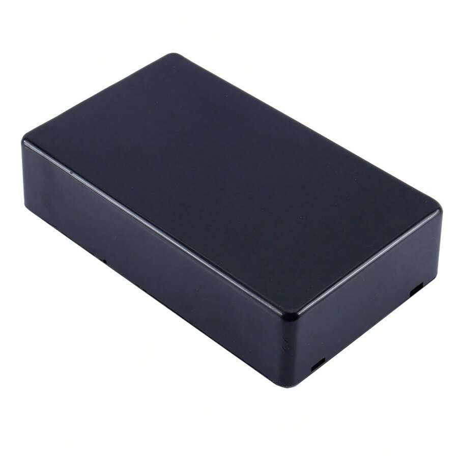 Caja de unión de potencia, caja dura duradera Caja de unión de potencia de plástico negro útil, para unidades de fuente de alimentación proyectos de estudiantes 100x60x25 mm amplificadores - Negro - Ver 1