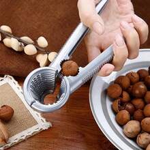 1 件多功能坚果和干果开壳器 - 耐用铝制胡桃夹子，符合人体工程学的手柄设计，轻松打开核桃、榛子、杏仁 - 烘焙和零食厨房工具 - 彩色 - 查看 4