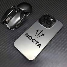 Funda de teléfono N-NOCTA moderna y elegante para iPhone 17 16e 16 15 14 13 12 11 Mini Pro Max Air X XR XSMAX 8 7 Plus, cubierta trasera mate anti-caída - Mezcla de colores - Ver 2