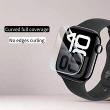 [3 In1 Kit] 2 Pcs TPU Film And 1 Pack Watch Band For 40mm/41mm/44mm/45mm/49mm Smart Watch4/5/6/7/8/9/Ultra1/Ultra 2 , [Flexible For Curved Screen] Full Coverage Bubble-Free - HD Clear & Self-Healing