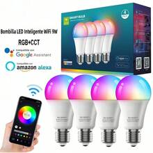 EDVELLA 9W RGB+CCT WiFi Smart LED Bulb, Suitable For Multiple Scenarios, Enjoy The Smart Lighting Experience - View 1