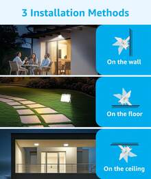 Aigostar Foco LED Exterior 20w,1800LM Foco Proyector LED,IP65 Impermeable,Natural 4000K Luces led exterior, Para Jardín, Patio,Garaje, etc - 20w-4000k - Ver 7