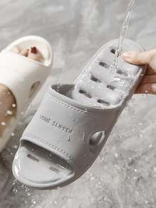 1 Paar unisex Badezimmer Hausschuhe, Sommer Innen Zuhause Paar rutschfeste schnell trocknende EVA Sandalen