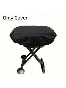 1pc Oxford Cloth Dust-Proof Cover For Outdoor Barbecue Grill - Suitable For Weber Q Series Grills, Also Fits Other Appliances, With Adjustable Drawstring