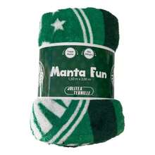 Manta Solteiro Microfibra Palmeiras Jolitex 200x150Cm - Verde - Visão 3