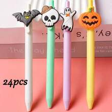 Spersonalizowany długopis dekoracyjny na Halloween, długopis z miękką naklejką z motywem Halloween, spersonalizowane artykuły szkolne i biurowe na Halloween, promocyjny długopis z motywem Halloween