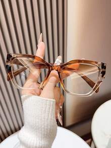 1pc PC (Polycarbonate) Women's Cat Eye Frame Reading Glasses, Y2K Casual Daily Fashion Essential For Reading And Using Smartphones - White - View 21