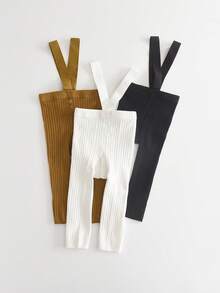 3条装婴儿打底裤，柔软舒适，儿童紧身裤/裤子 - 彩色 - 查看 7