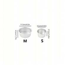 1pc/5pcs Set, Mini Round Cake Molds With Removable Bottom, Suitable For Desserts And Cakes. Handmade Baking Molds For Cheesecake, Cupcakes, Sweets And DIY Baking - Ideal For Holidays, Mother's Day, Easter, Christmas, Halloween. - Multicolor - View 12
