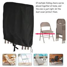 1 Pc Outdoor & Indoor Furniture Cover Chair Covers, Folding Patio Chair Covers All Weather, Dustproof Anti Middle Lounge Chair Cover
