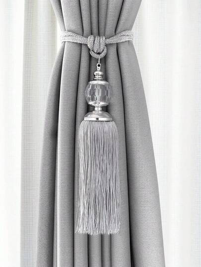 2pcs/Set European Style Tassel Window Curtain Tie Backs, Decorative Curtain Tiebacks Gifts Birthday Graduation