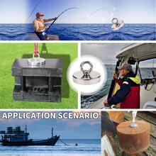 Ímã de neodímio de alta resistência, ímã grande de parede, ímã de recuperação de alta resistência, camada de proteção tripla, toque metálico de alta precisão, ventosa magnética subaquática, dispositivo magnético forte, ferramenta de manuseio industrial