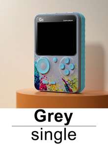 1pc Handheld Game Console Mini Nostalgic Old-Fashioned Rechargeable Cube With 500 Built-In Classic Games Adult Teenager Dormitory Leisure Decompression Toys 3-Inch Color Screen Support Connection To TV Double-Player Retro Colorful Color Matching Birthday Holiday Gift For Men Husband And Boyfriend