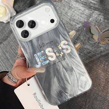 Funda protectora para teléfono con texto motivacional de Jesús, TPU con orificios grandes, hilo, resistente a caídas, compatible con phone 17 Pro/17/17 Plus y 17/16/15/14 Plus/13/12/11. Funda para uso diario, diseño de hilo, flexible y duradera. Funda a prueba de golpes. Accesorio con mensaje religioso. - Colores mixtos 1 - Ver 3