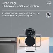 Easy One-Touch Operation | Strong Suction & Magnetic Mount | Electric Vacuum Suction Phone Holder For Car Navigation 100mAh Battery