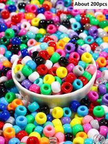 Pony Beads Kit, Mix Colors Pony Beads Kit For Jewelry Making, DIY Bracelets Necklaces Hair Braiding, Letter Beads Braids Crafts Friendship Gifts Festive Atmosphere Decoration