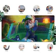 1pc  Cartoon Large Mouse Pad - Vibrant Pups Designs With Colorful Scenes, Durable Desk Mat For Keyboard & Mouse, Perfect For Kids,  Fans, Gamers, And Office Use, Mouse Pads For Desk