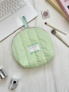 1 buc. Geantă de depozitare minimalistă, matlasată, în formă de coajă moale, culoare solidă, geantă de depozitare portabilă, multifuncțională, cu capacitate mare, pentru călătorii, geantă de mână pentru femei, geantă de căptușeală, geantă de depozitare pentru lenjerie intimă, geantă mică pentru cosmetice, geantă de machiaj, geantă de depozitare pentru îngrijirea pielii, geantă de depozitare pentru absorbante igienice, depozitare pentru prosoape, geantă de depozitare pentru bagaje, articole de călătorie, articole de zi cu zi, cadouri de ziua de naștere, cadouri de Crăciun