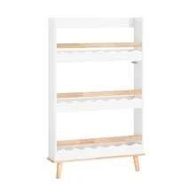 SoBuy KMB77-W，儿童书柜书架壁架 3 层儿童墙壁储物架，宽 75 x 深 15 x 高 120 厘米 - 白色 - 查看 9