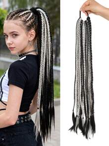 Synthetic Hip-Hop Style Dreadlocks1 Ponytail, 26 Inches Long, Suitable For Daily Party Wear