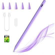 IPad 6th To 11th Generation Stylus, Apple IPad Fast Charging Stylus, Palm Rejection, Compatible With 2018-2025 Tablets, Computers 6/7/8/9/10 Generations, Pro 13 Inches/12.9 Inches/11 Inches/M4, Air 3/4/5/M2, Mini 5/6(Purple) - 紫色 - 查看 10