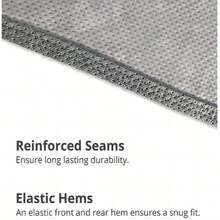 Funda impermeable para coche de 4,9 m con tiras reflectantes integradas, protección solar y contra el polvo, protección integral. - Plateado - Ver 7