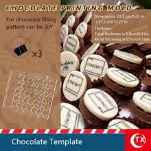 亚克力巧克力模具(多边形):轻松脱模,打造完美精致的巧克力。提升您的巧克力品质:透明亚克力巧克力模具(圆形、长方形、六边形),打造令人惊艳的自制美食,圣诞巧克力制作模具。 - 彩色 - 查看 5