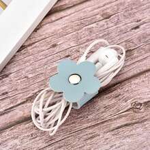 10pcs Fashion Leather Data Cable, Headphone Cable And Other Travel Storage, A Variety Of Colors To Choose From, Portable And Wear-Resistant Design, Suitable For Storing Mobile Phone Accessories Cables, Cable Ties And Home Storage