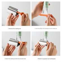 1 Peça Espremedor de Pasta de Dente de Aço Inoxidável, Dispensador Manual de Pasta de Dente, Dispensador e Caixa de Armazenamento de Pasta de Dente Sem Eletricidade