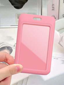 Pink Id Card Holder With Pink Retractable Scroll Clip, Anti Theft Card Sleeve,Pink Thumb Slot Hard Plastic Card Protector, Expandable Id Card Holder, Medical Insurance Protector, Waterproof Medical/Card/Social Security Card Protector, Bus Card Holder, Meal Card Storage,Provides Great Convenience For Your Daily Life And Office. It Is Ideal For Workers,
