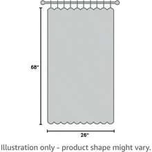 PRINCEDECO 2 Panels  Natural Linen Door Curtain Light Filtering Front Door Curtain Sliding Door Curtains Privacy Assured Room Darkening Curtains For French Door Tie Up Shade - White-nEW - View 8