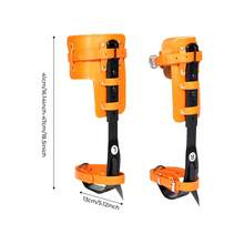 Aohuada Tree Climbing Spikes,Climbing Spikes With Multi-Functional Belt, Steel Adjustable Climber Gaffs Climbing Trees Gear For Outdoor Jungle Survival Fruit Picking - Orange - View 2