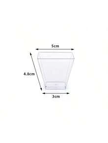 50/40/30/25/20/15/10/5pcs Clear Mousse Cups, Dessert Cups, Ice Cream Cups, Transparent Pudding Cups For Party, Wedding, Catering, Mini Dessert Appetizer Cups, Suitable For Party, Wedding, Catering, Ice Cream, Pudding And Food Containers, Kitchen Supplies - Transparent - View 7
