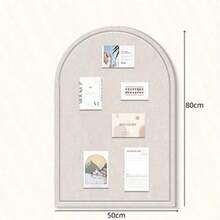 1pc 50x80cm Arched Felt Board, Multipurpose Decorative Board, Classroom Bulletin Board, Bedroom Wall Decor, Suitable For Valentine's Day, Home, Study, Office, Christmas, New Year Decoration, Photo Display, Message Board, Also Can Be Creative New Year Gift For Friends, Colleagues, Elders