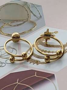 1 Stück einzigartiger drehbarer Doppelkugelring aus Edelstahl, Angsthilfe-Ring für Frauen, Goldschmuck