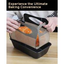 1pc Reusable Silicone Bread Mold Liner, Bread Proofing Basket And Fermentation Tray - Non-Stick And Easy To Clean Dough Transfer Tool With 4 Handles