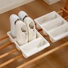 1 Peça Sapateira Vertical, Caixa de Armazenamento de Chinelos a Prova de Poeira Economizadora de Espaço, Sapateira de Plástico Multiuso, Cesta de Prateleira