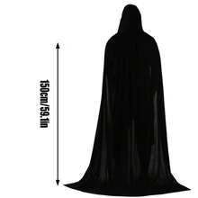 Soft Velvet Cape With Hat, Unisex Clothing Cloak, Black, Red, Purple, Green - Suitable For Parties, Theme Events, And Role-Playing, Easy To Wear And Store, Holiday Costume, Suitable For Halloween, Christmas, And Carnival, Perfect Gift For Role-Playing Enthusiasts 