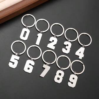 1pc 0-9 Number Keychain/Arabic Numeral Bag Charm/Keychain Set/Gift For Women/Christmas Gift