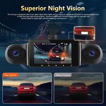 360-Degree View 4-Channel Dashcam For Car, 1080P Dashcam For Car Car Camera Front, Back, Inside, Left And Right, 3-Inch Dashcam For Car With Infrared Night Vision, Loop Recording, G-Sensor, With 64GB Memory Card - 4 Lens 64GB - View 4