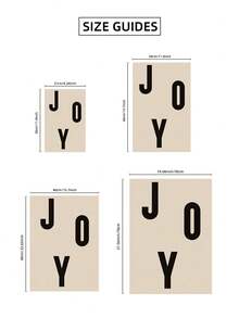 1 pezzo Stampa artistica da parete senza cornice con tipografia "Joy", stampa moderna natalizia per decorazione festiva domestica, cartellone natalizio per soggiorno/camera da letto/ufficio, cartellone divertente e regalo perfetto (Decorazione festiva, stampe da parete)