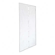 Moustiquaire magnétique blanche 120x160cm en 2 unités de 60x160cm (inclut rouleau adhésif et outil d'installation) - Blanc - Voir 2