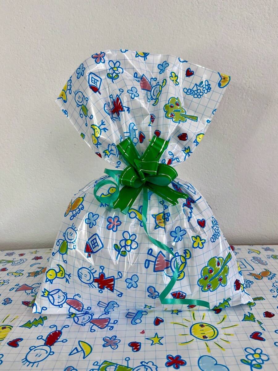 50 Metallic Gift Bags 25x35cm For Children - Mi infancia - Ver 1