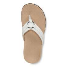 Vionic  Aloe Sandals Women's US 12 White Leather Toe Post Thong ZOGG1093 - trắng - Xem 6